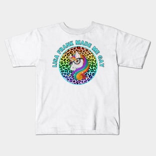 Lisa-Frank Made Me Gay Kids T-Shirt